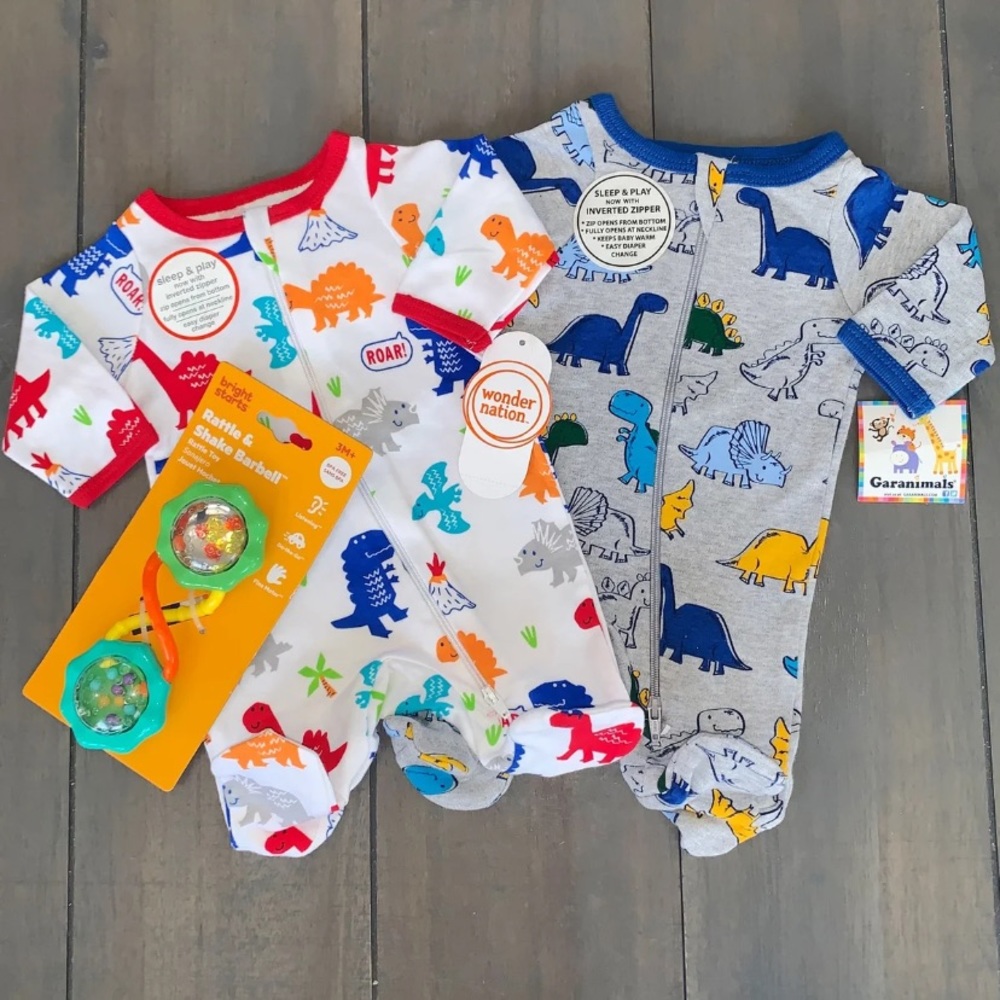 PREEMiE Boy 3 Piece Sleeper Pajamas Set